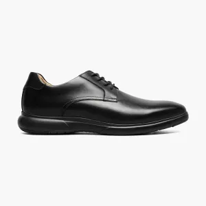 Florsheim Boys Black Lace-Up Oxford Dress Shoes - Wide
