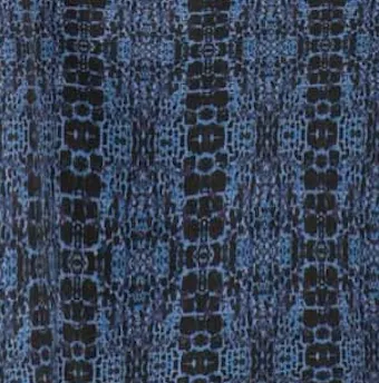 FORCE OF NATURE SILK BIAS SKIRT- Navy print