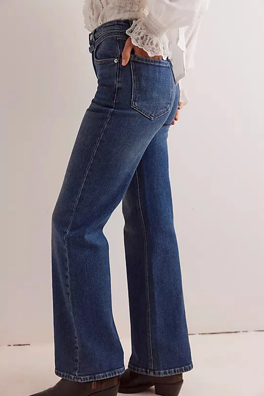 Free People Sabine Slim A-Line Jeans