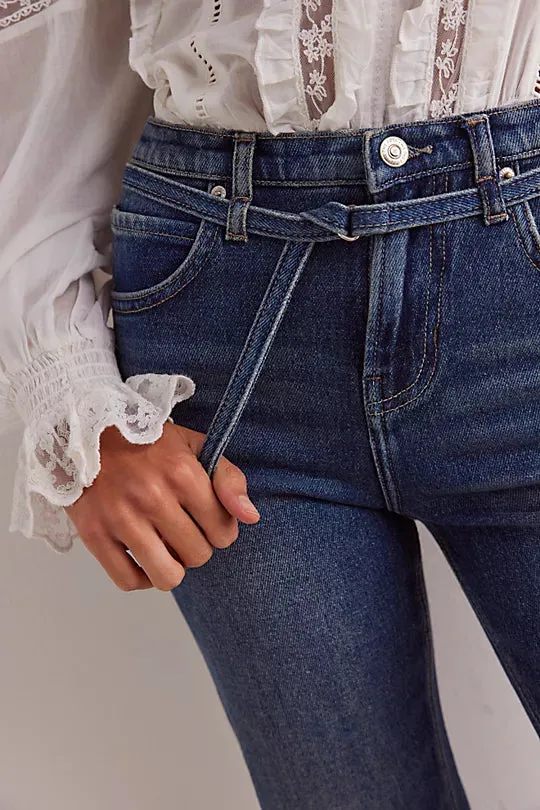 Free People Sabine Slim A-Line Jeans