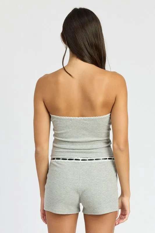 Grey Tube Top