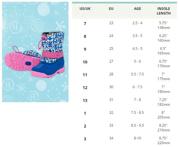 Hatley Winter Boots - Icy Butterflies