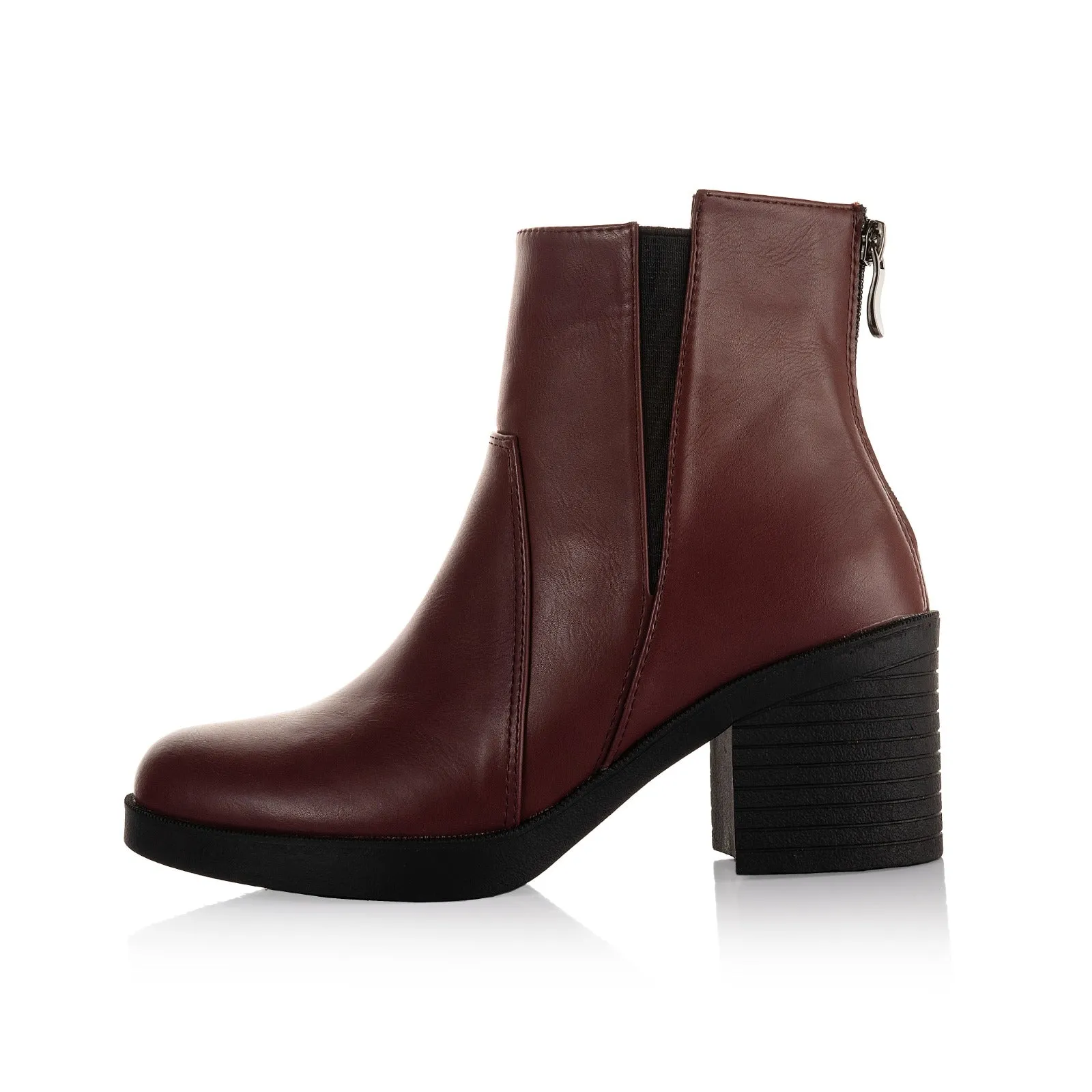 Heeled Ankle Asymmetric Boots
