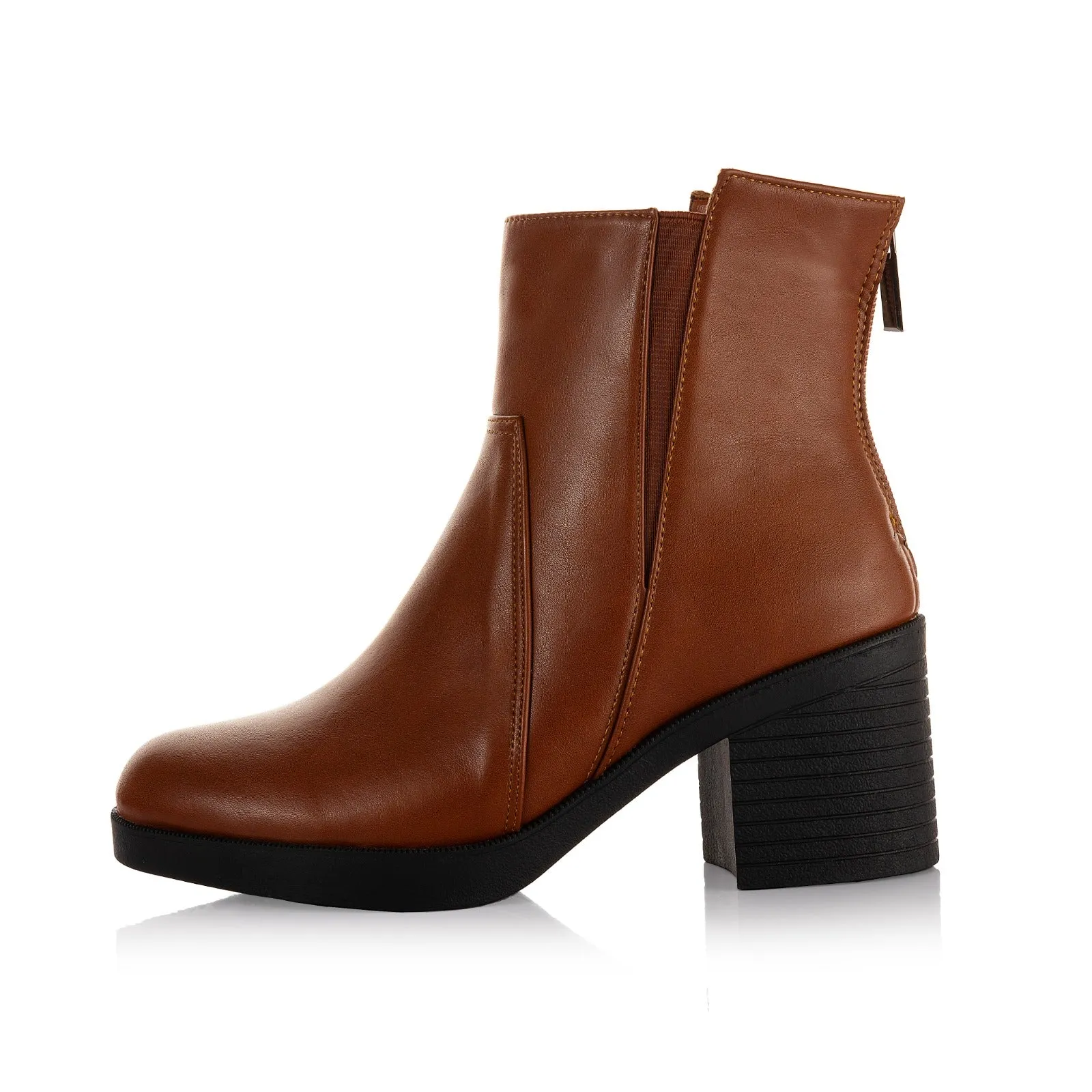 Heeled Ankle Asymmetric Boots