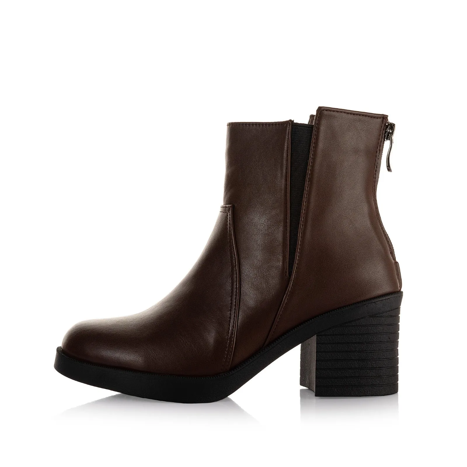 Heeled Ankle Asymmetric Boots