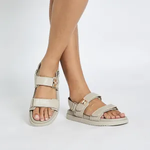Hendrix Sandal in Nude Smooth