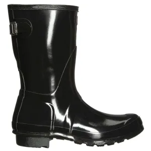 Hunter Original Back Adjustable Short Gloss Rubber Women's Short Wellington Boots