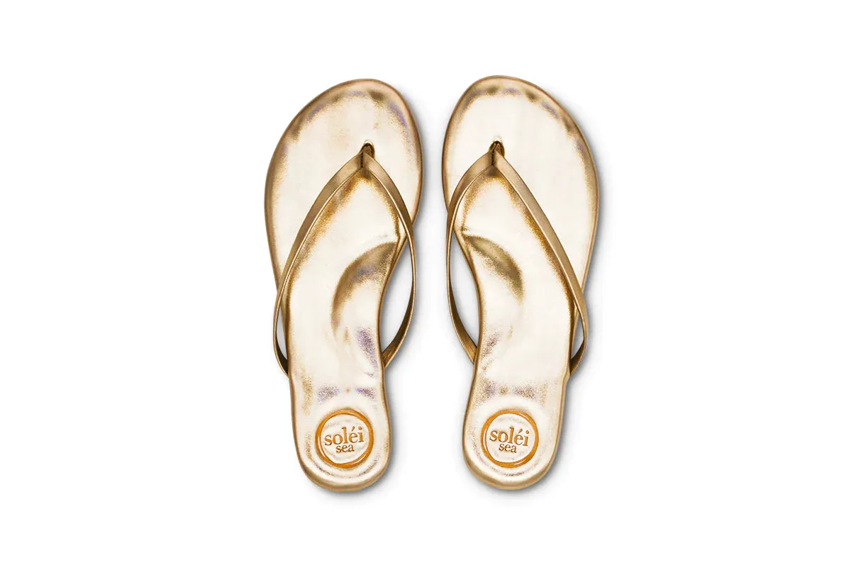 Indie Metallic Gold Sandal by Solei Sea