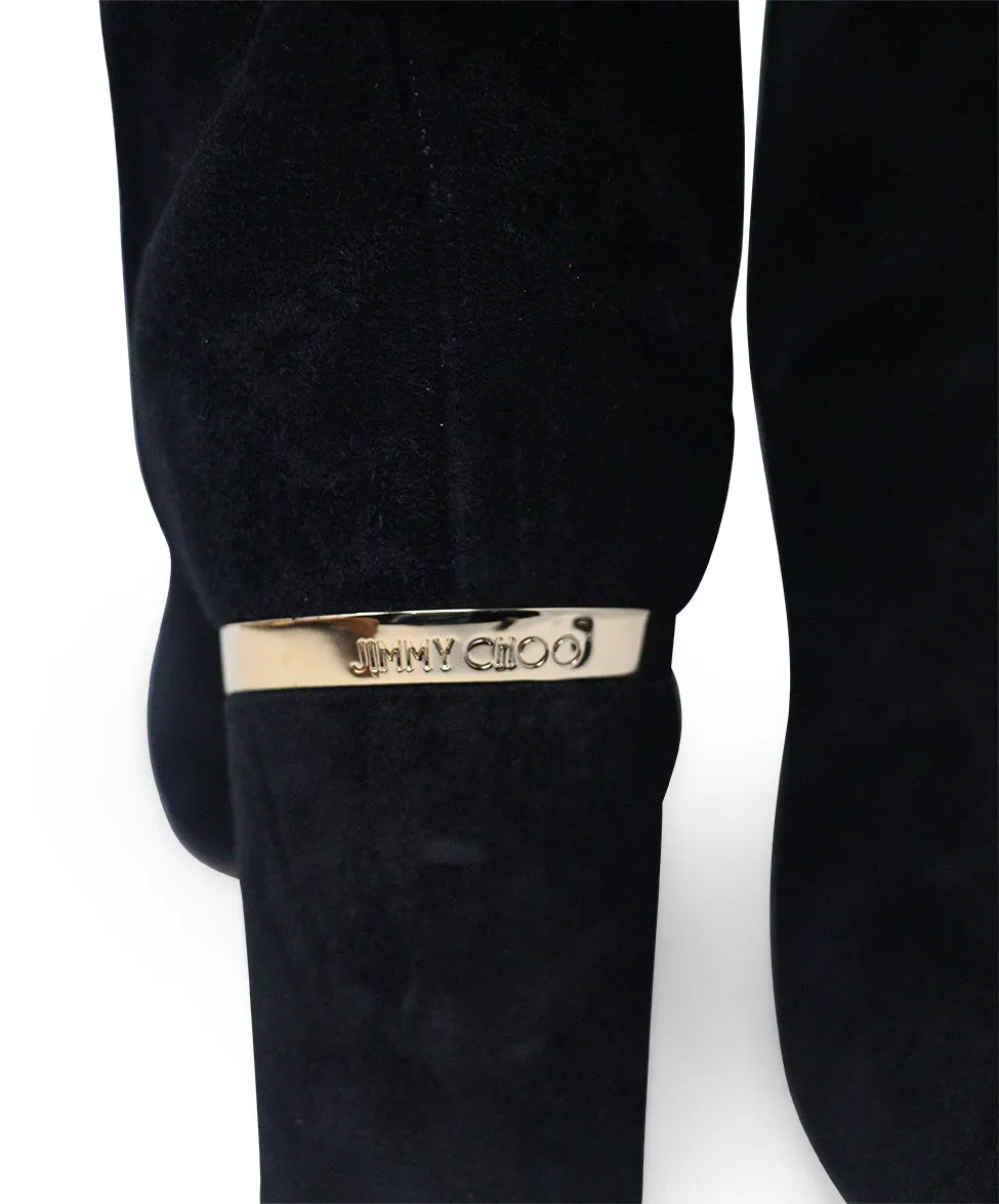 Jimmy Choo Black Suede Boots sz 11