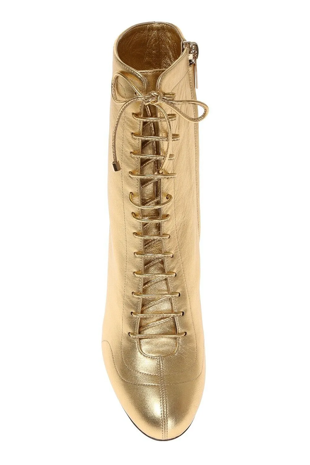 JIMMY CHOO 'DAIZE' HEELED METALLIC GOLD ANKLE BOOTS shoes Size 39 UK 6 US 9 ladies