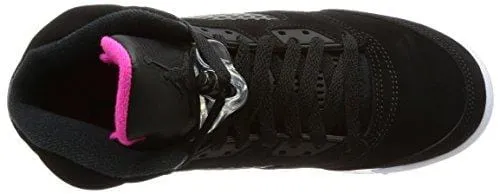 Jordan Nike Kids Air 5 Retro GG Basketball Shoe 7 Black