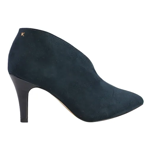 Kate Appleby Dressy Heeled Shoe- Boots  - Laxey - Navy Suede
