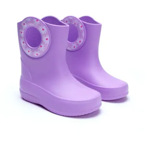 Kendall Toddler Rain Boots, Iris Flowers