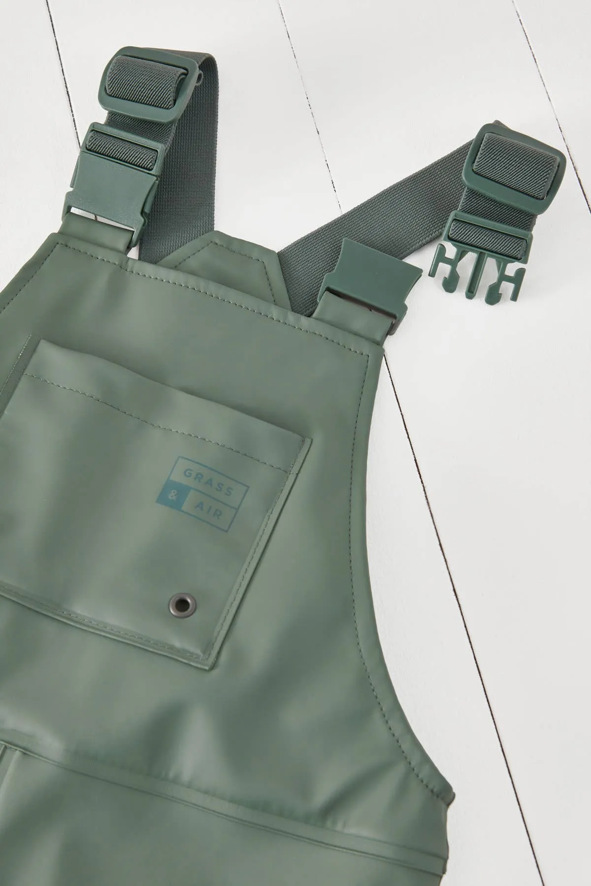 Khaki Kids Waterproof Rain Overalls