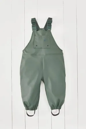 Khaki Kids Waterproof Rain Overalls