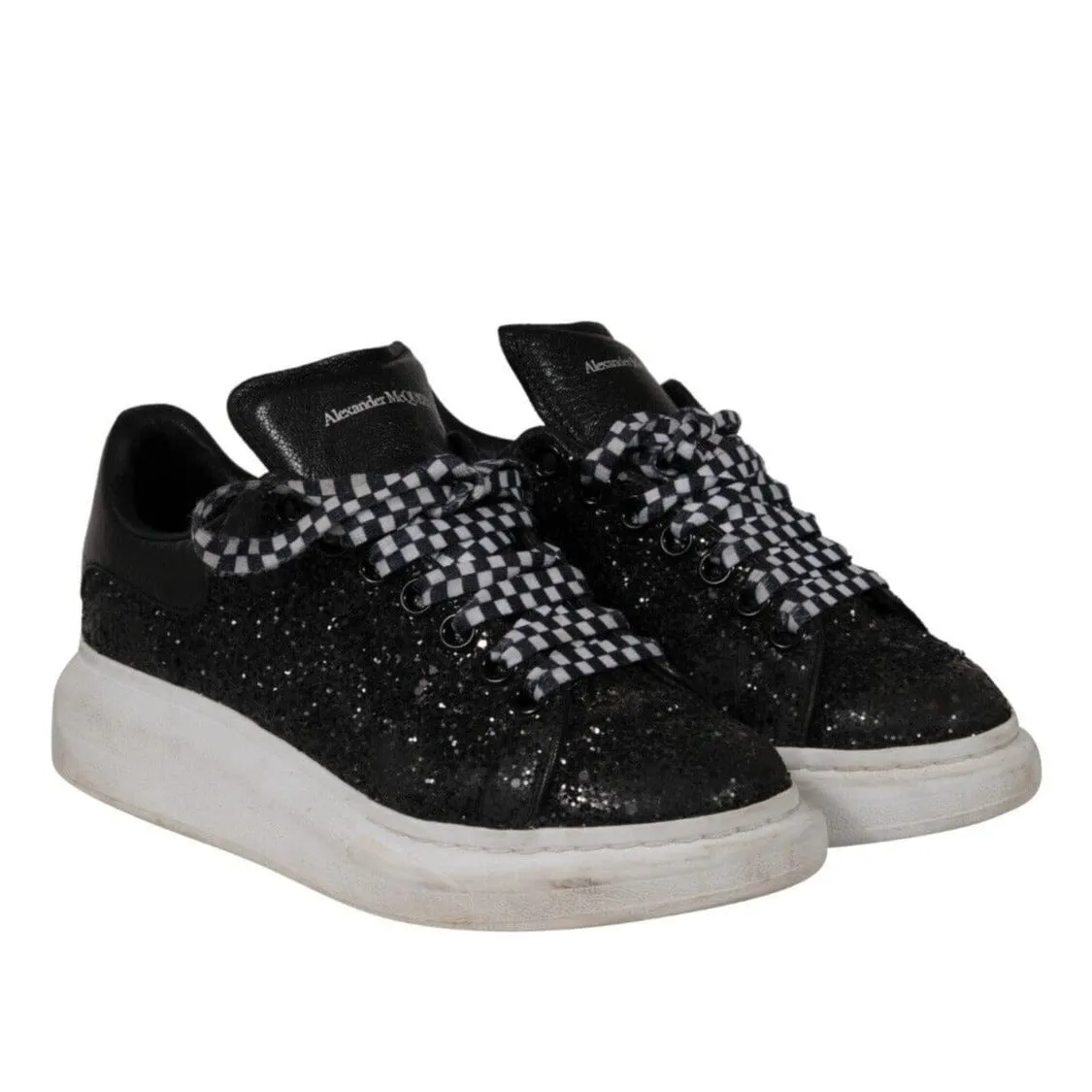 Larry Glitter Oversized Sneakers US 7 EU 37 Black White
