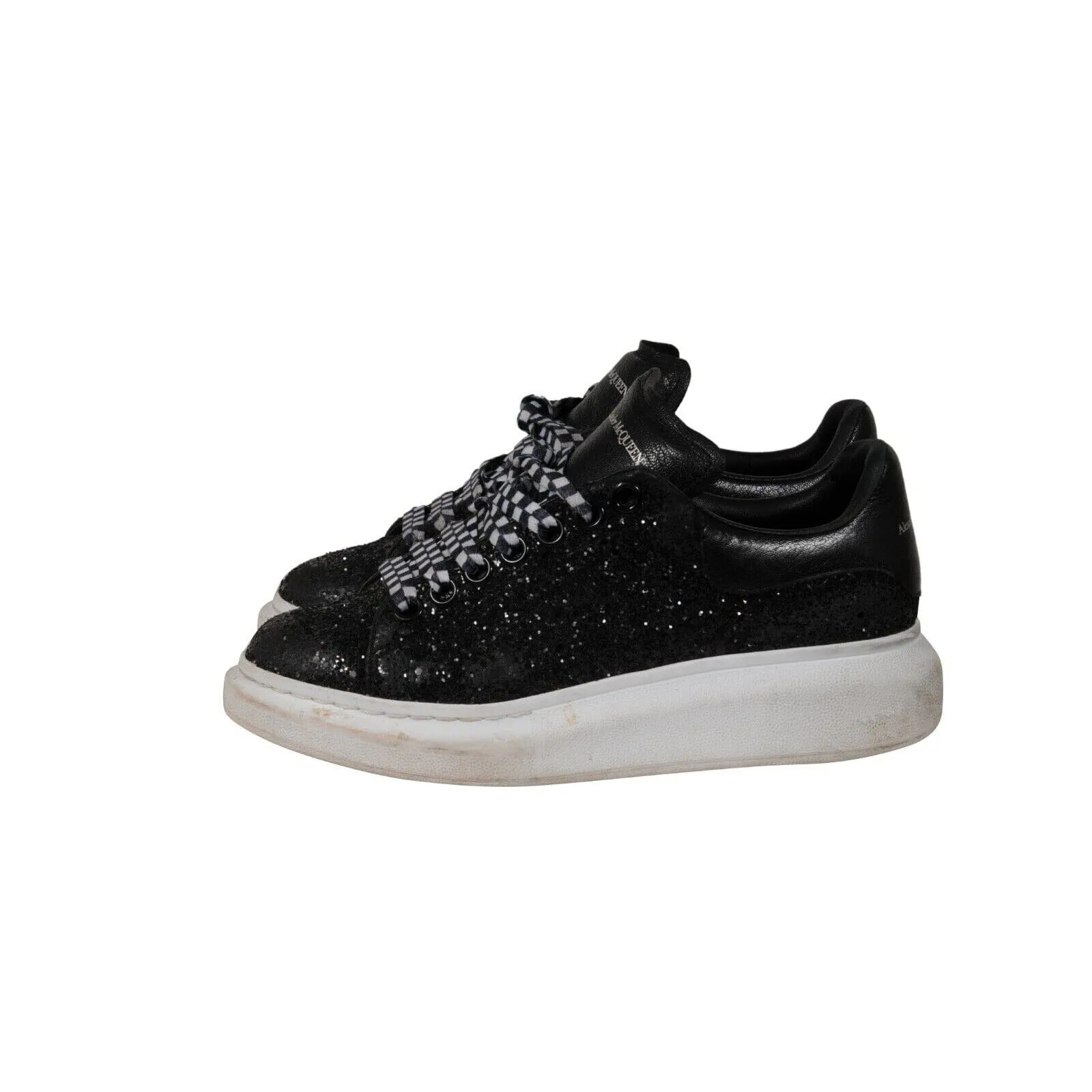 Larry Glitter Oversized Sneakers US 7 EU 37 Black White