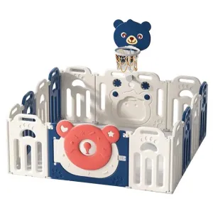 Little Angel Kids Playpen (Blue) - 163 x 163 x 63 cm