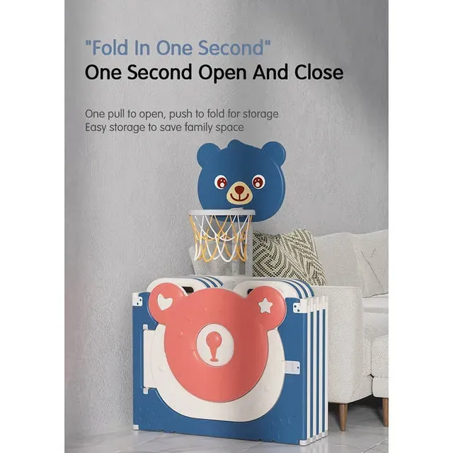 Little Angel Kids Playpen (Blue) - 163 x 163 x 63 cm