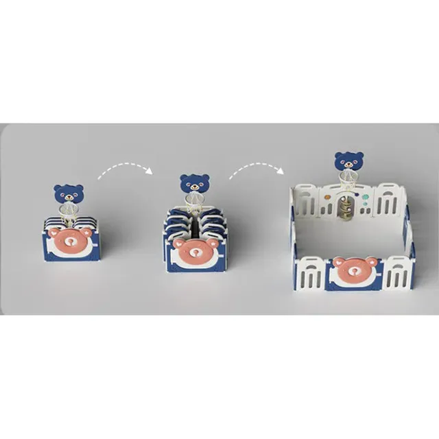 Little Angel Kids Playpen (Blue) - 163 x 163 x 63 cm