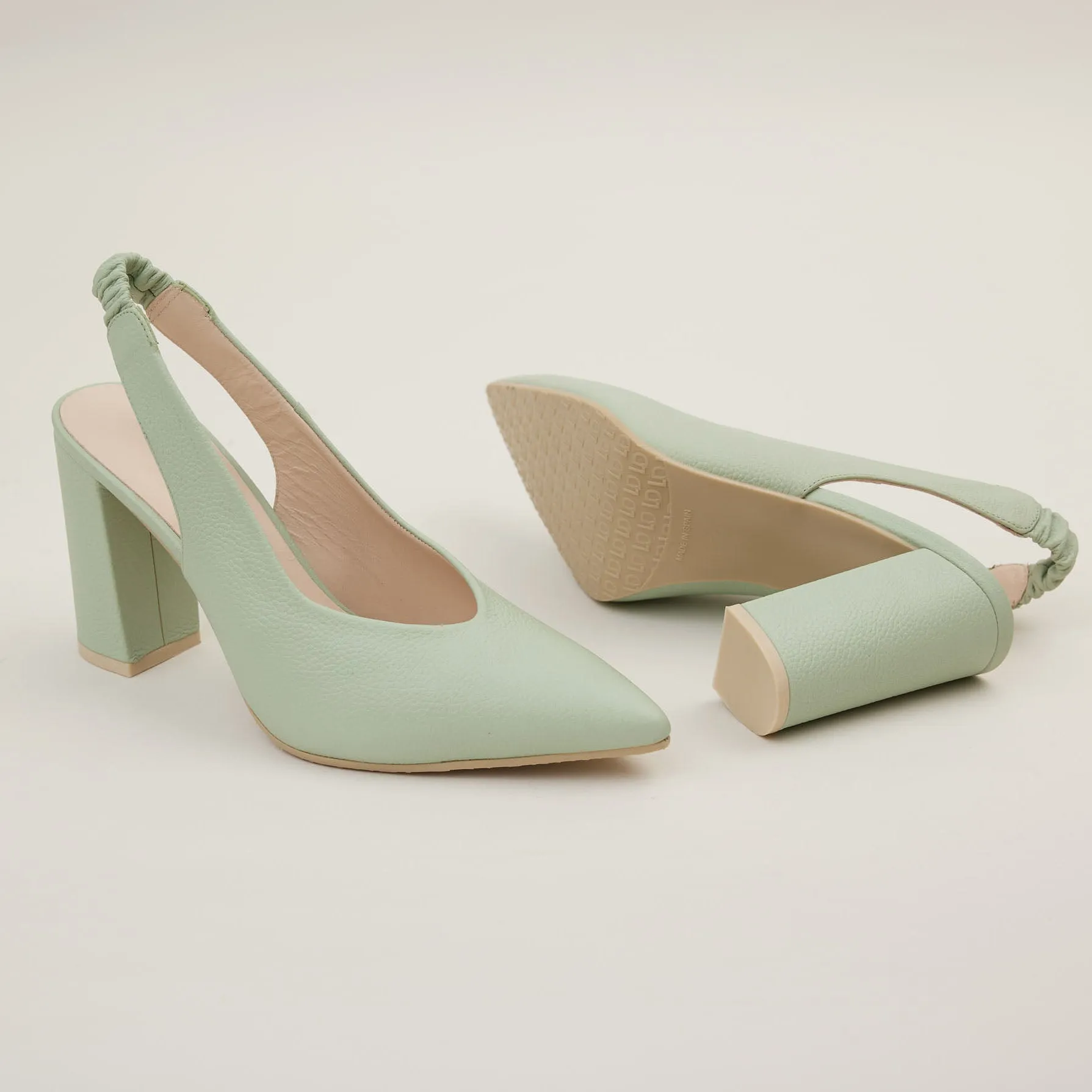 Lodi Mint Leather Shoes