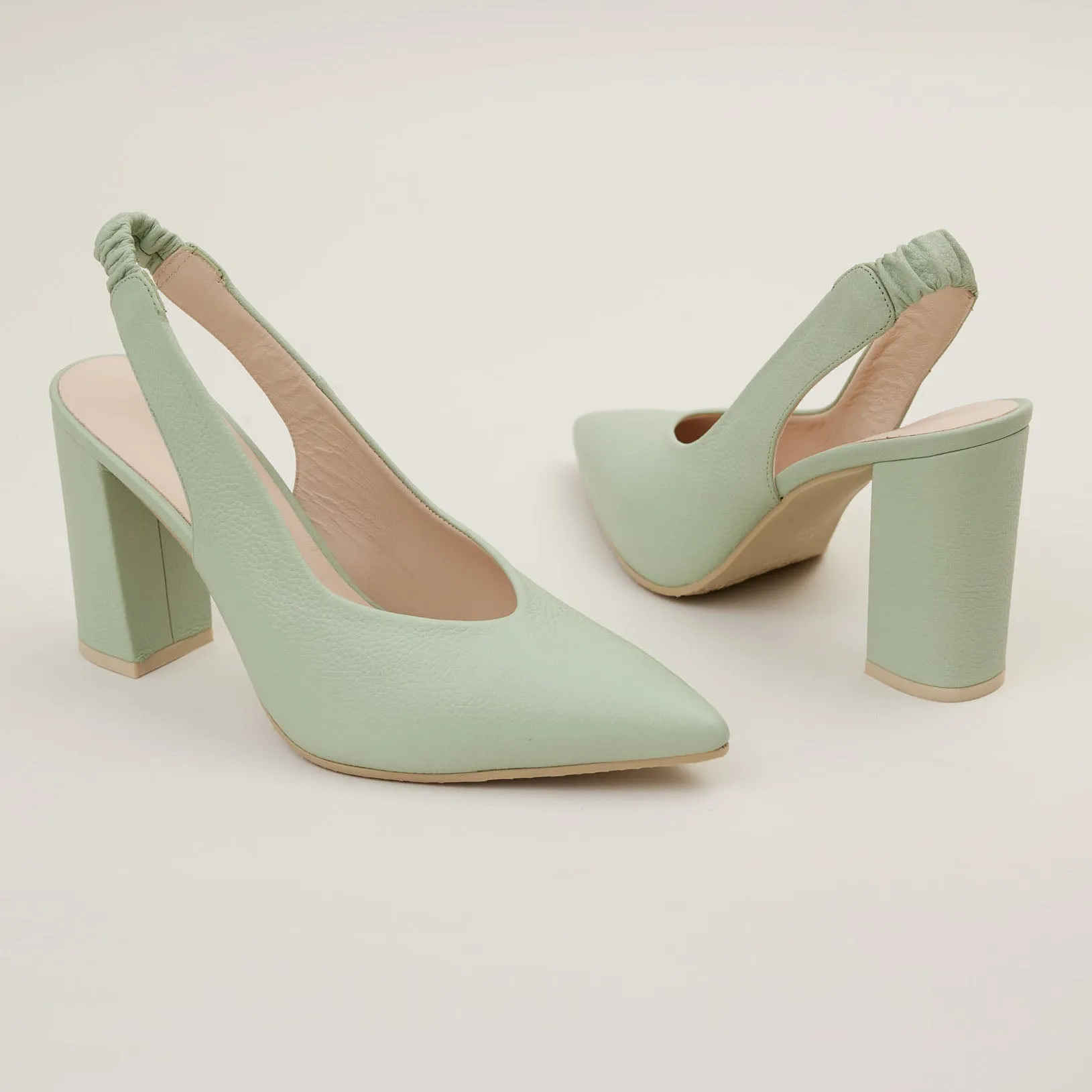 Lodi Mint Leather Shoes