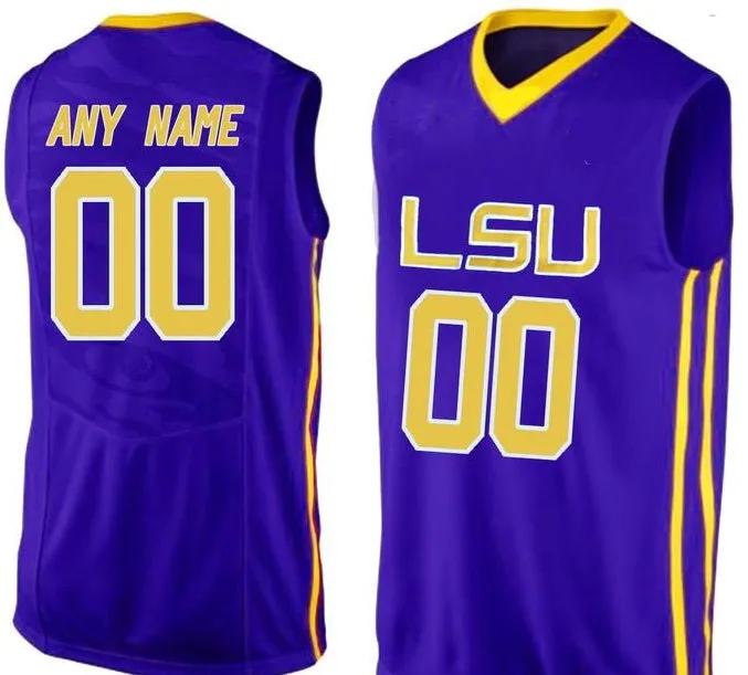 LSU Tigers Customizable College Style Basketball Jersey