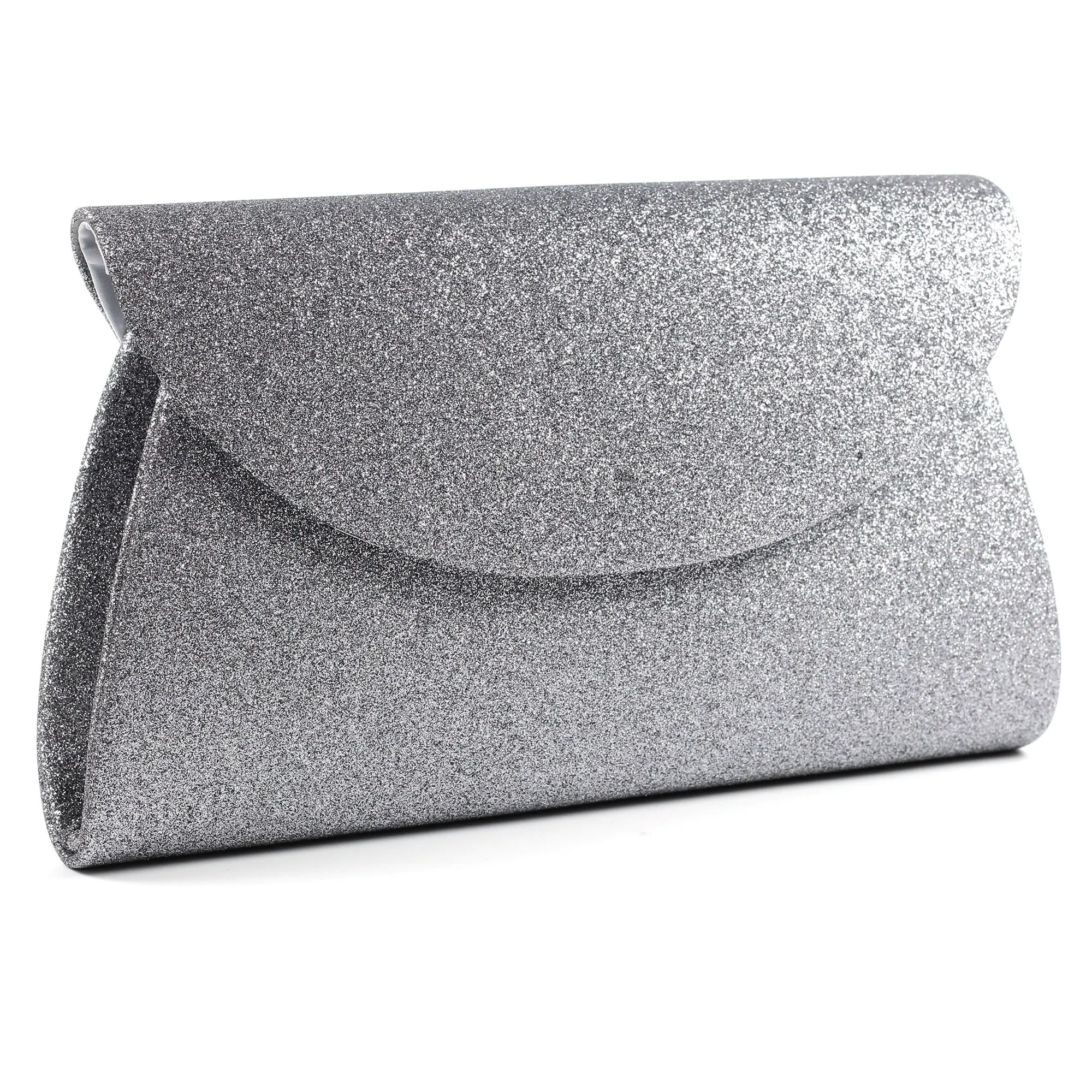 Lunar Sariyah Occasion Wear Matching Bag PEWTER ZLR046PW
