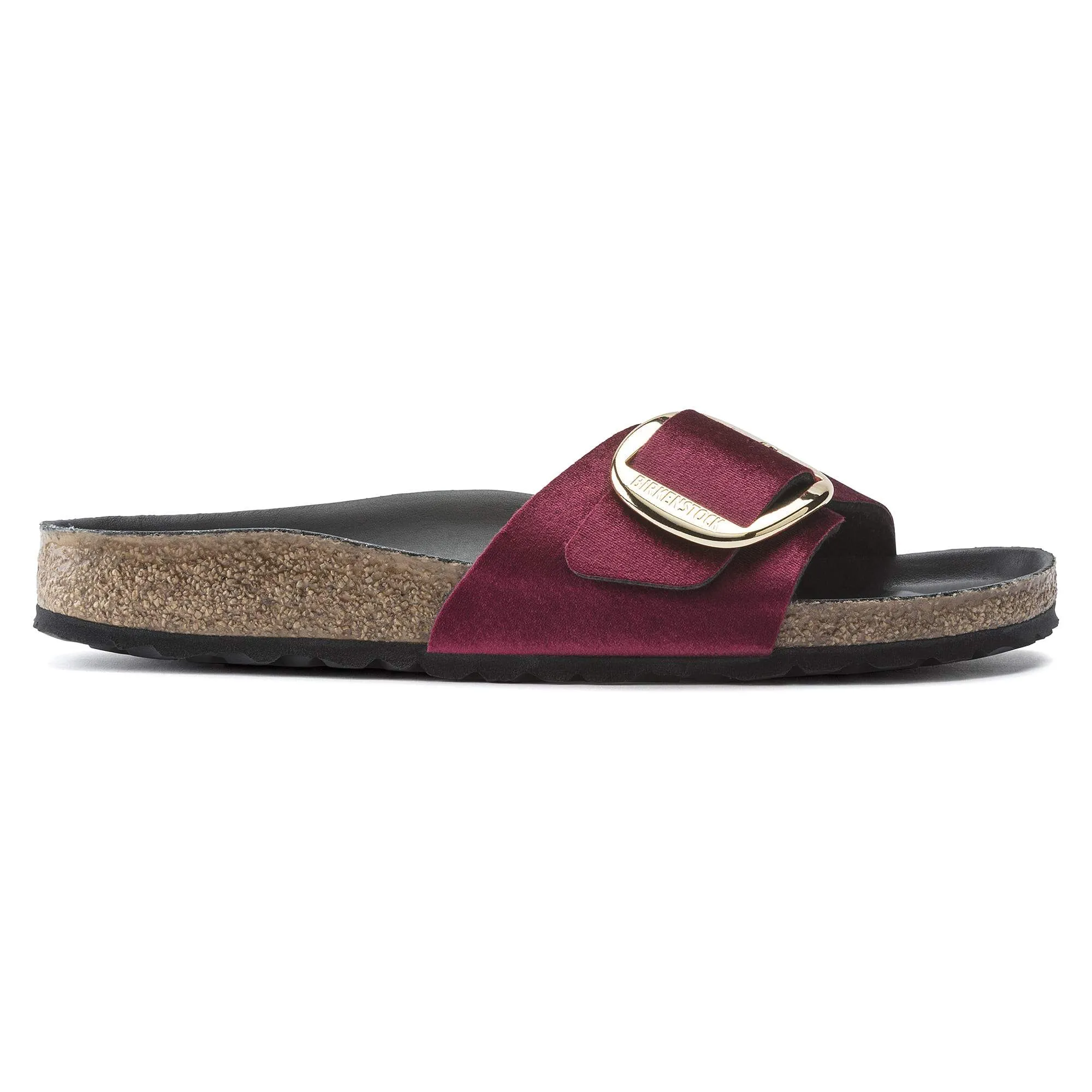 Madrid Big Buckle Rivet Logo Velvet
