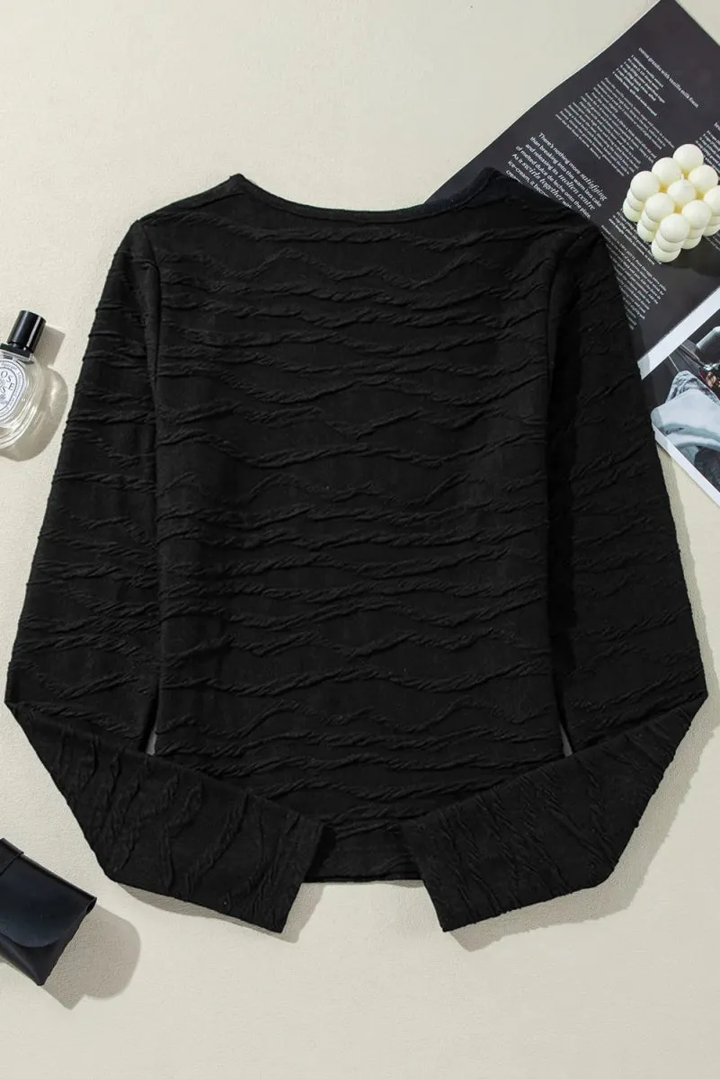 Magic Midnight Black Lace Blouse for Women