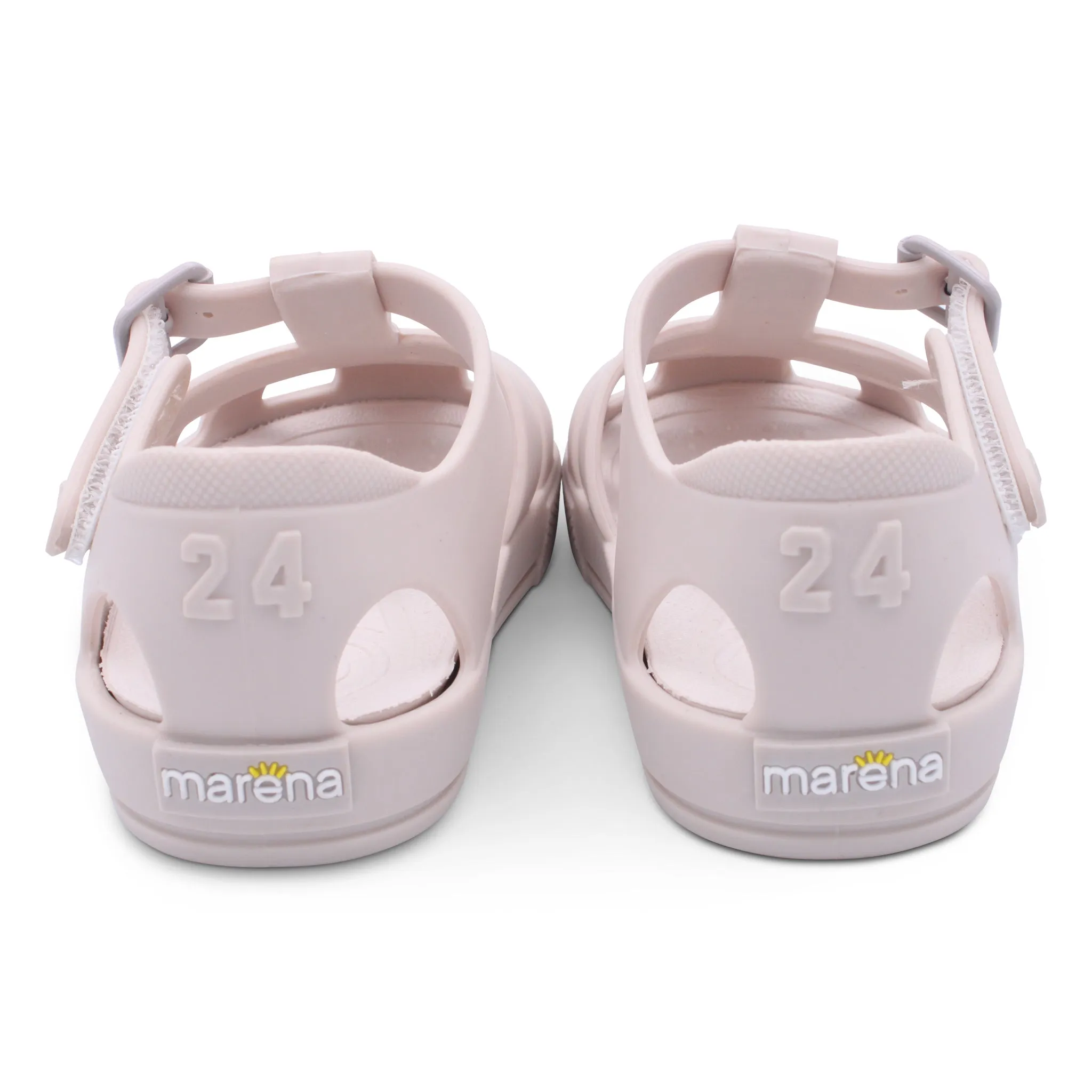 Marena Matt Beige Jelly Sandals