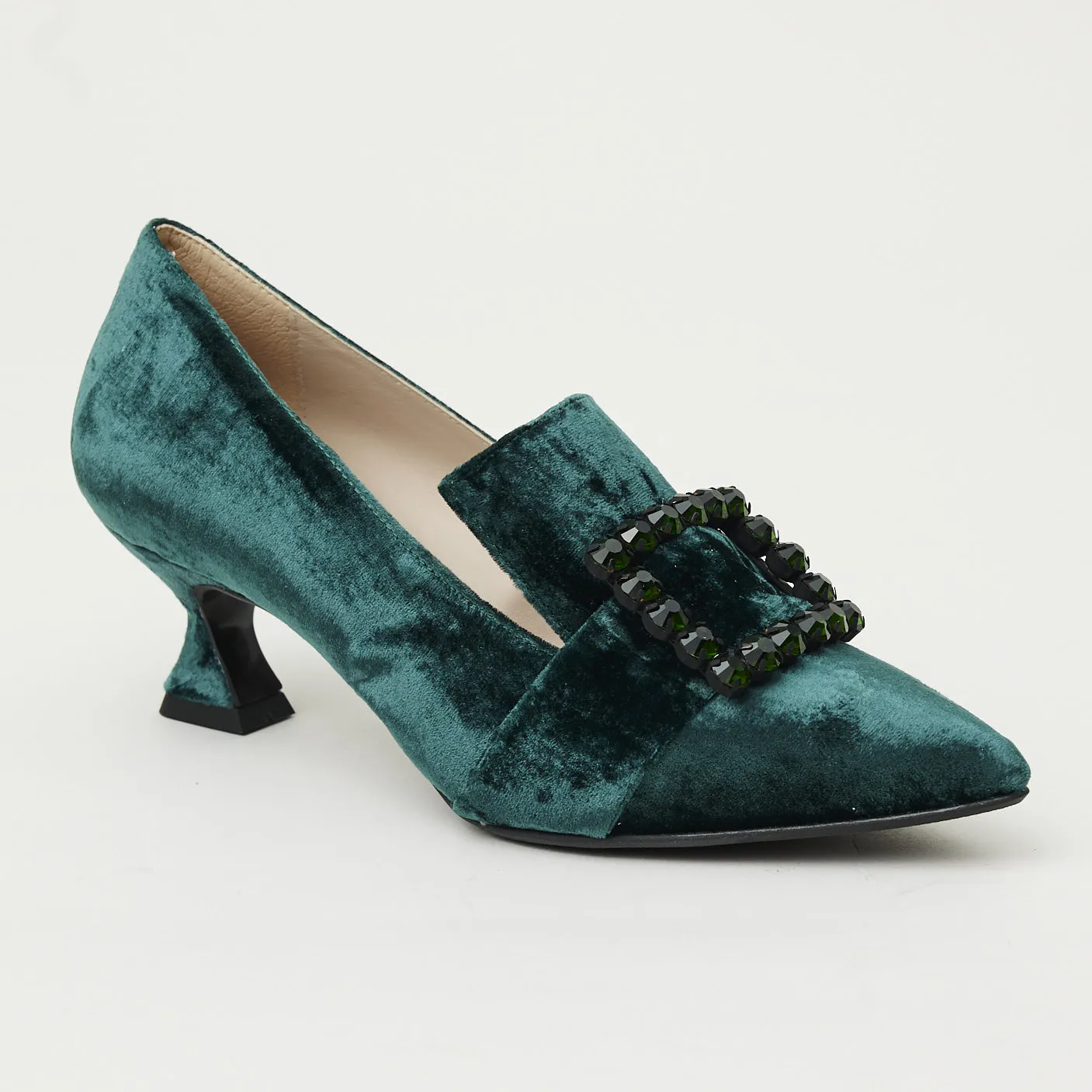 Marian Green Velvet Shoes