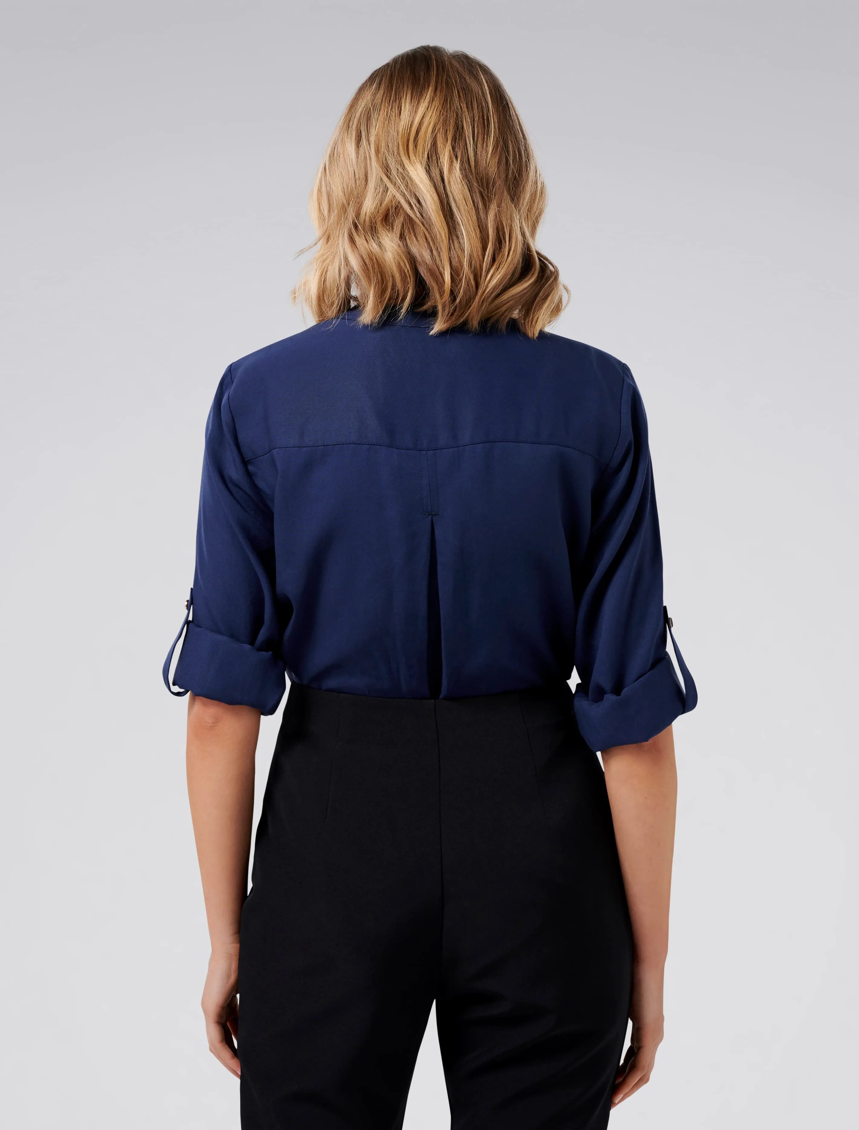 Mika Popover Roll Sleeve Shirt