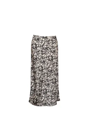 MIRABELLA BIAS SILK SKIRT- Black