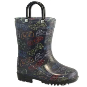 MONKEY BARS Toddler Boys Gamer Rain Boots