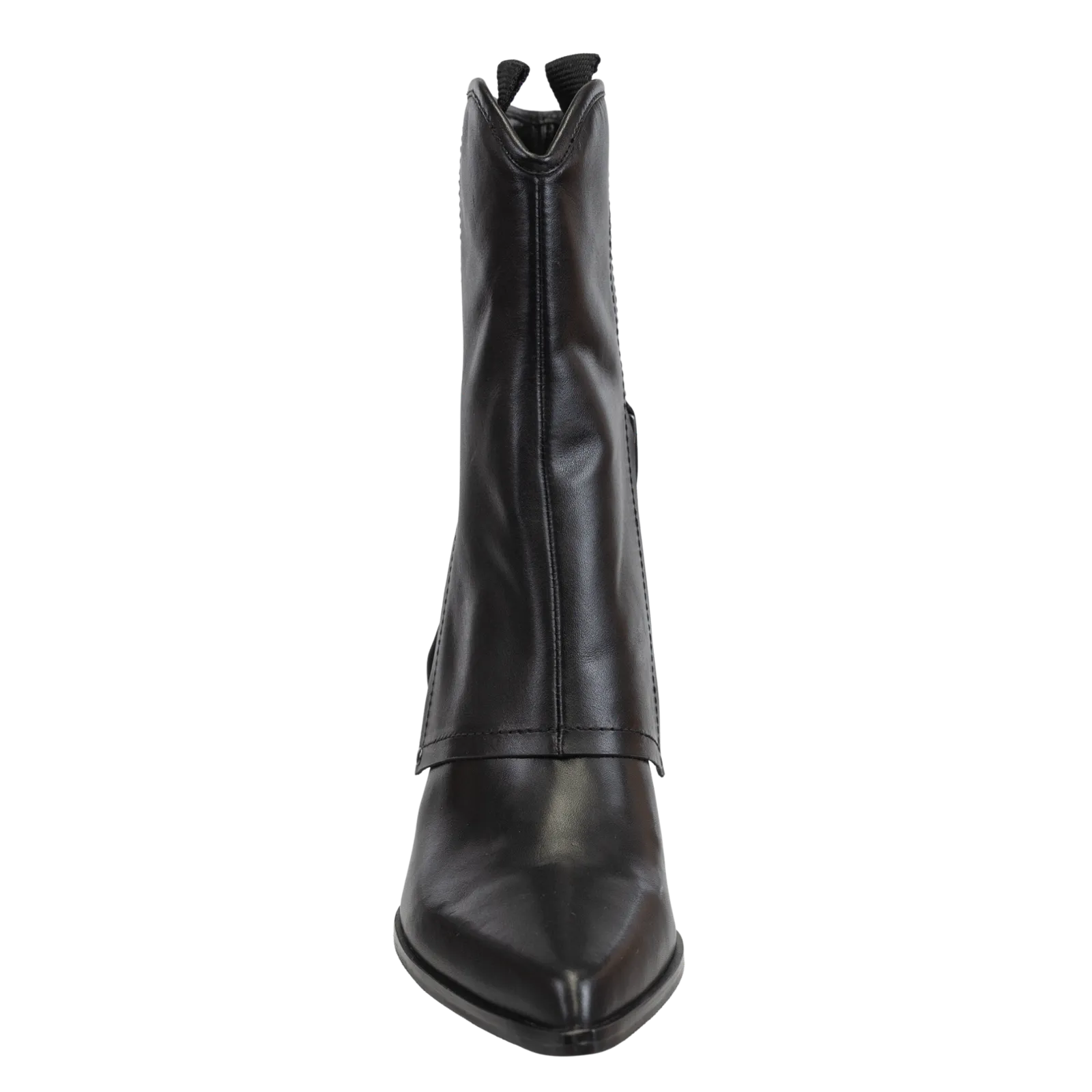 NAKED FEET - CURIO in BLACK Heeled Mid Shaft Boots