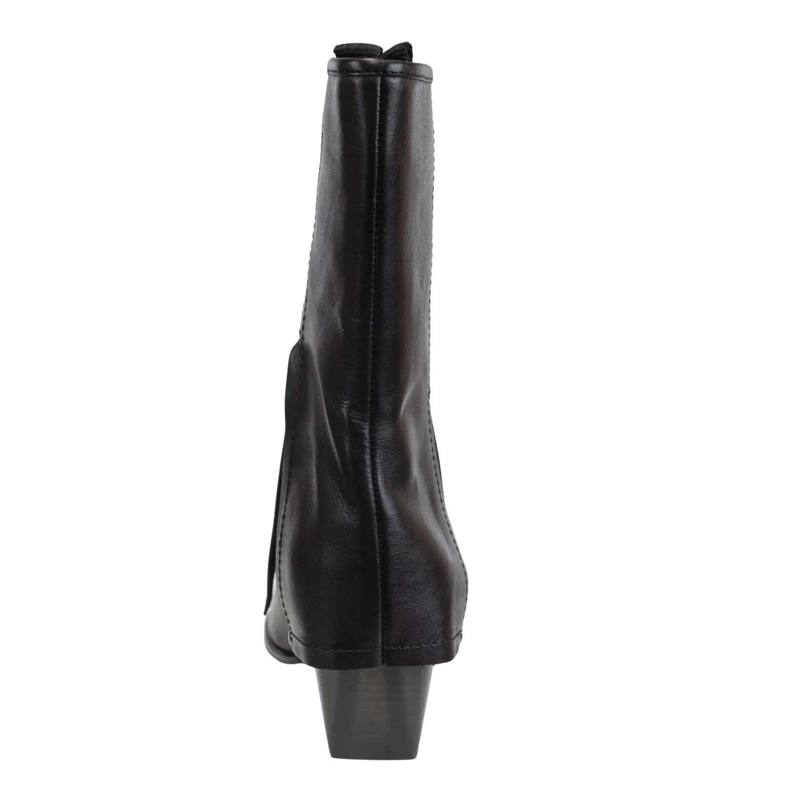 NAKED FEET - CURIO in BLACK Heeled Mid Shaft Boots