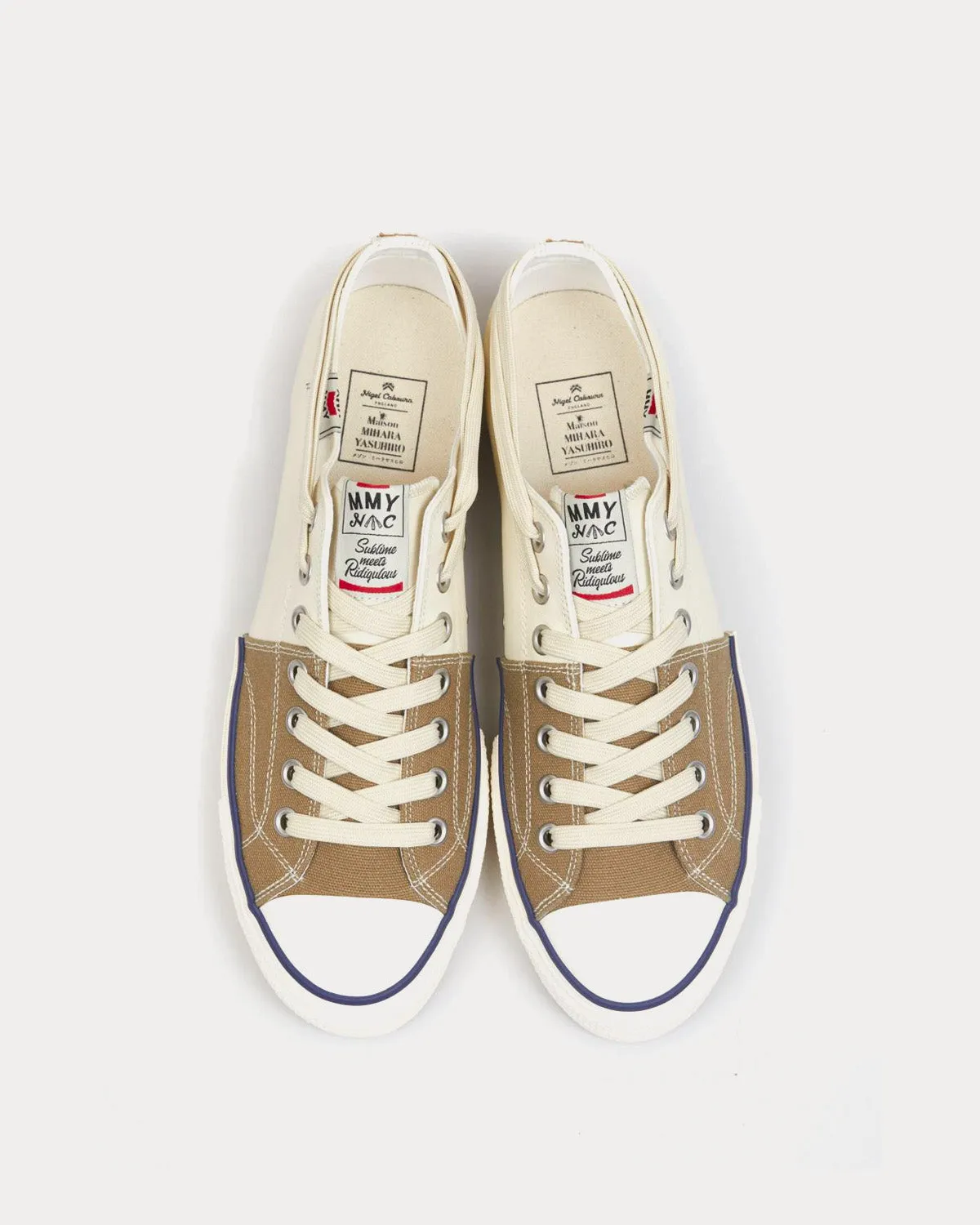 New Bowling Shoes Khaki / White Low Top Sneakers