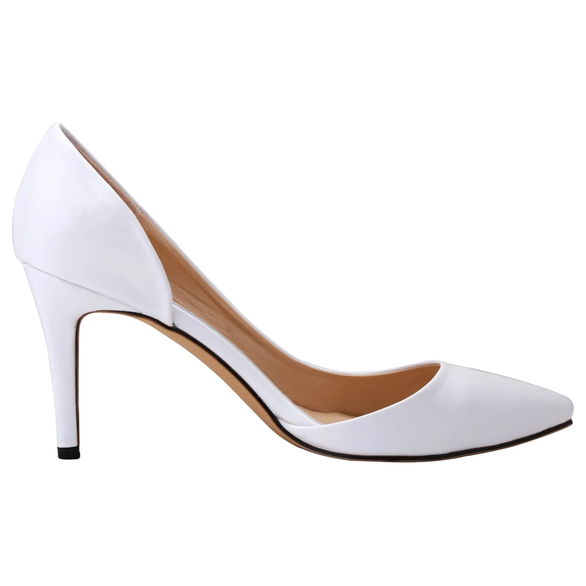 New Fashion Pointed Toe Patchwork Hollow Out Stiletto Heels Shoes