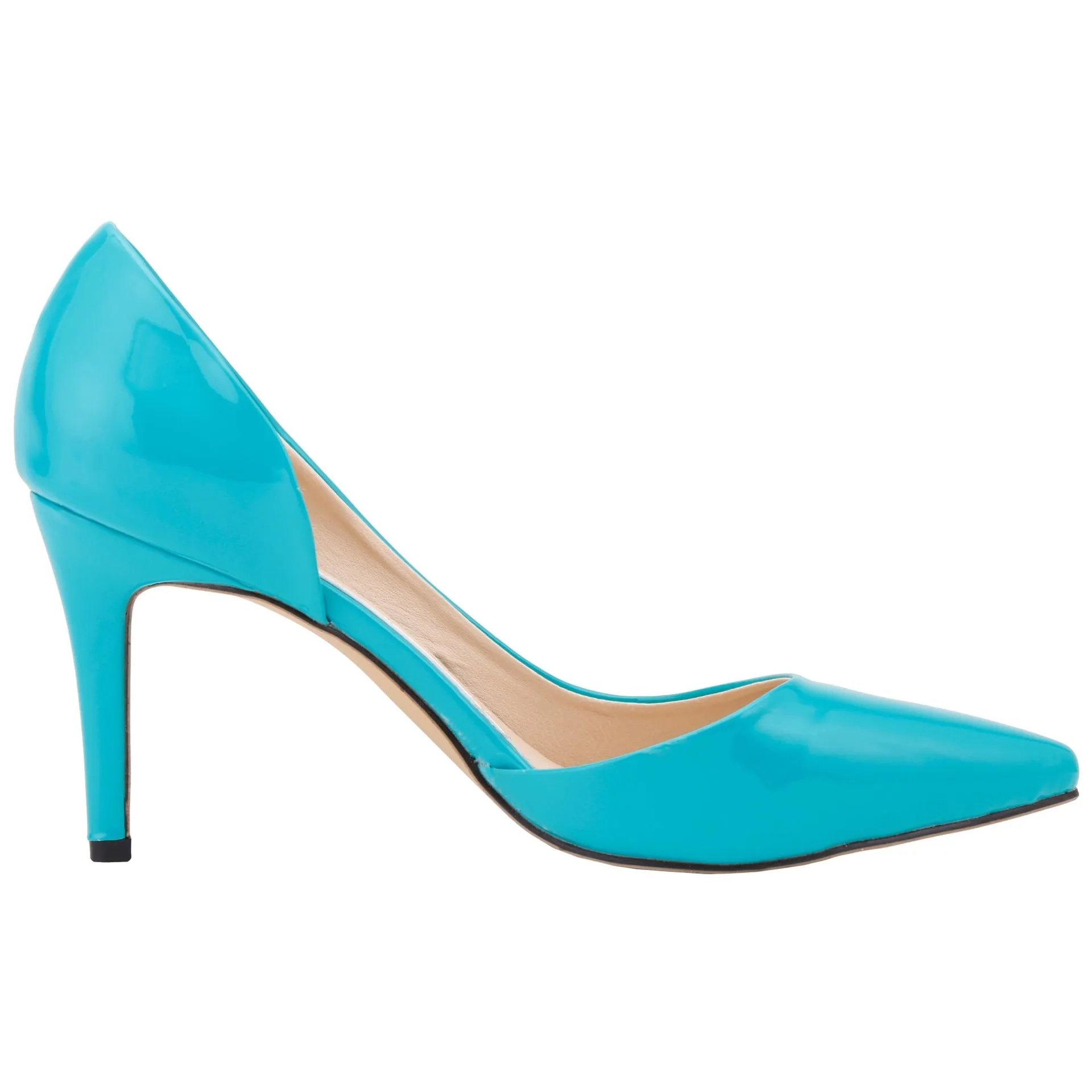 New Fashion Pointed Toe Patchwork Hollow Out Stiletto Heels Shoes