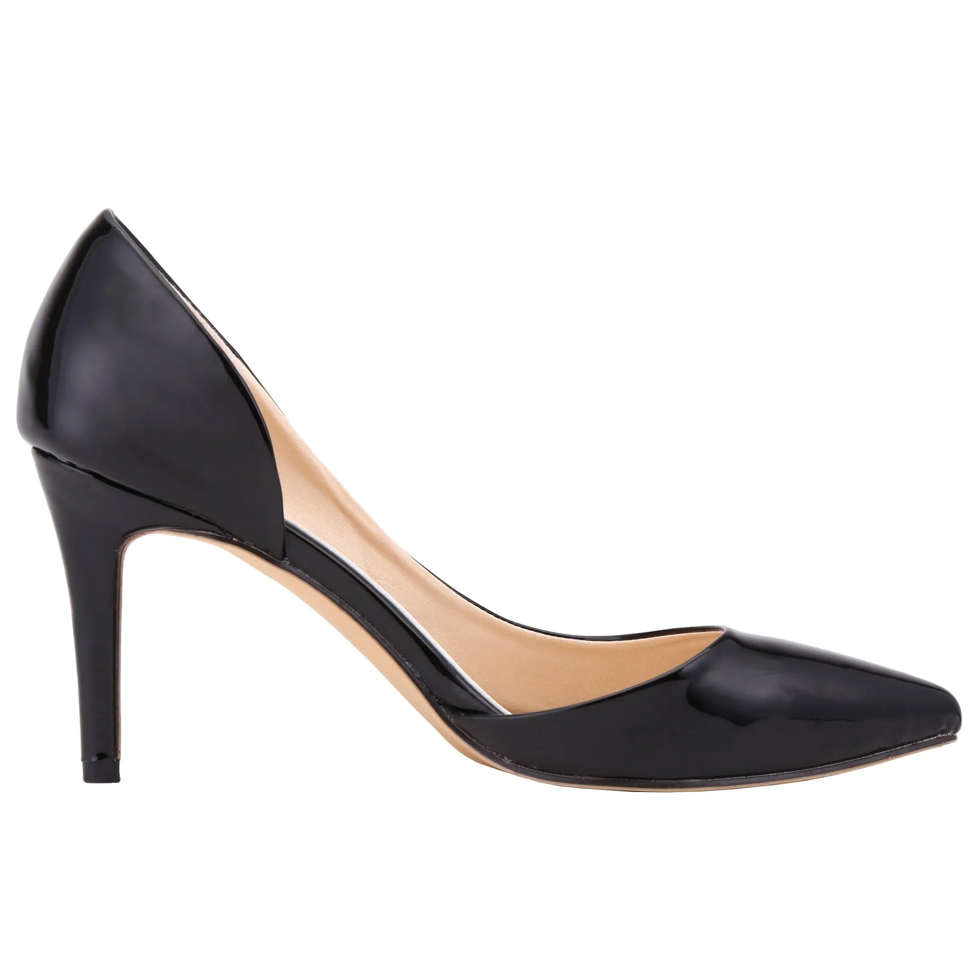 New Fashion Pointed Toe Patchwork Hollow Out Stiletto Heels Shoes