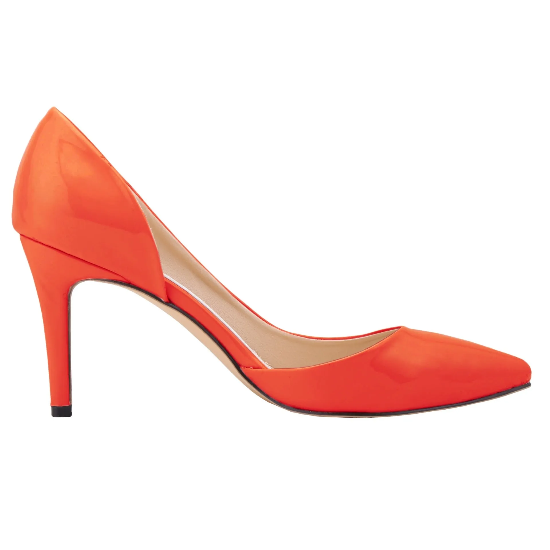 New Fashion Pointed Toe Patchwork Hollow Out Stiletto Heels Shoes