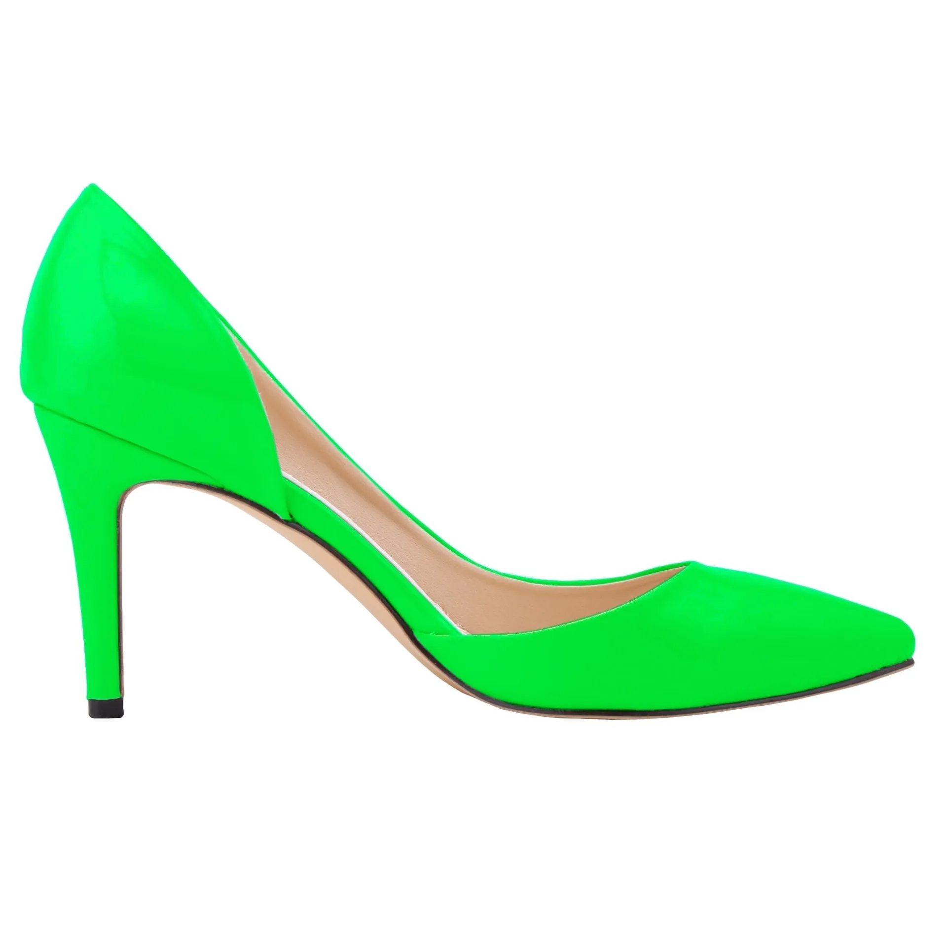 New Fashion Pointed Toe Patchwork Hollow Out Stiletto Heels Shoes
