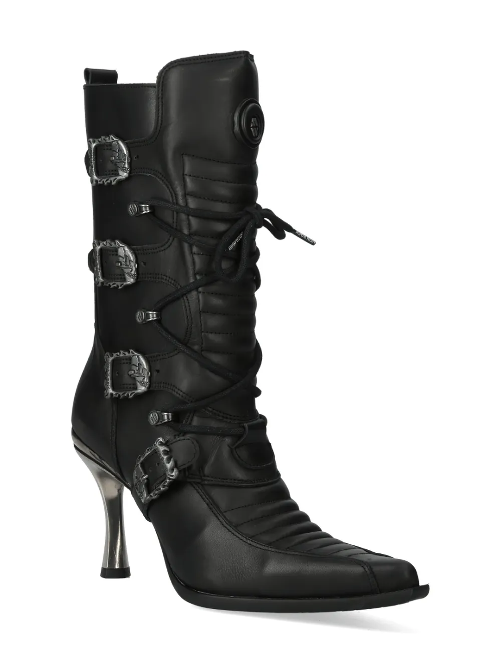 NEW ROCK Urban Gothic High-Heeled Lace-Up Boots