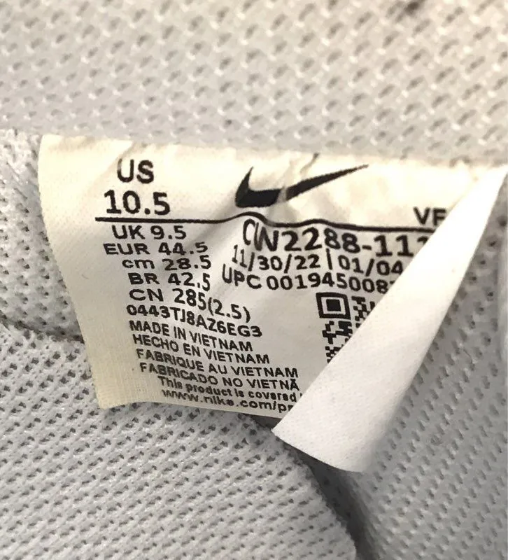 Nike Men's Air Force 1 '07 CW2288-111 White Low-Top Basketball Shoes - Size 10.5