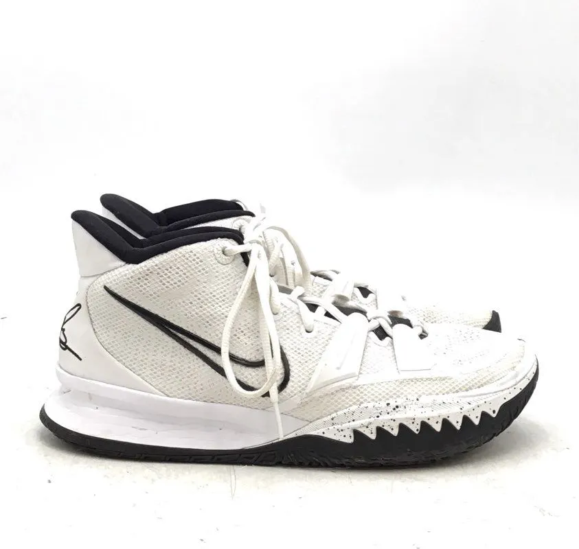 Nike Men's Kyrie 7 TB DA7767-100 White Mid Top Basketball Shoes - Size 9.5