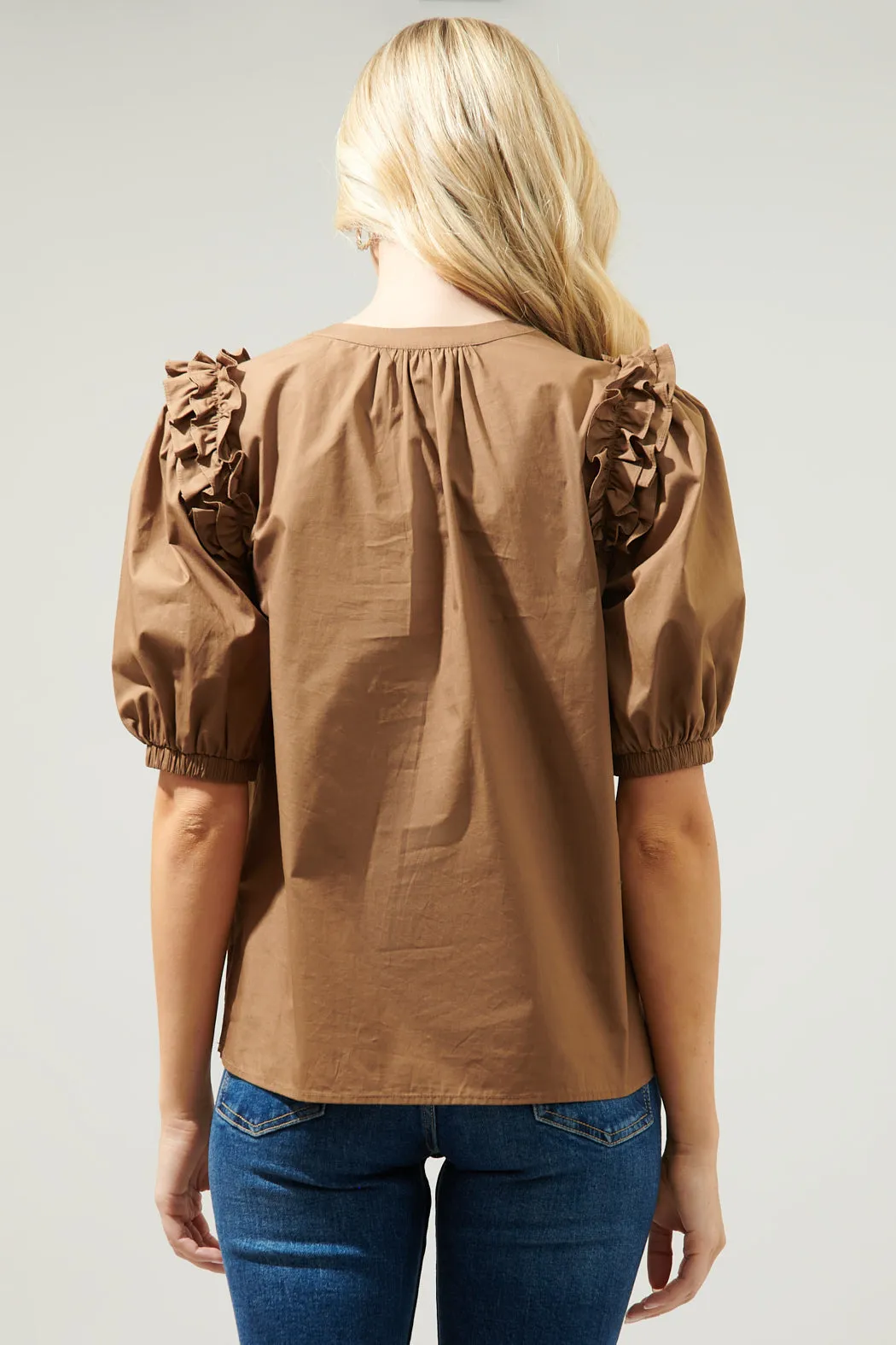 Noche Tie Neck Blouse