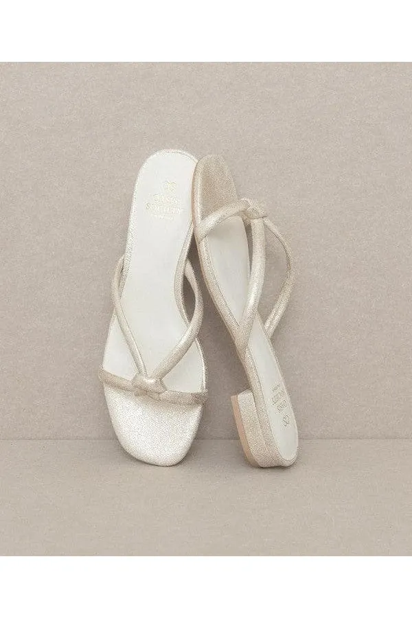 Oasis Society Ada - Delicate Knotted Flat Sandal