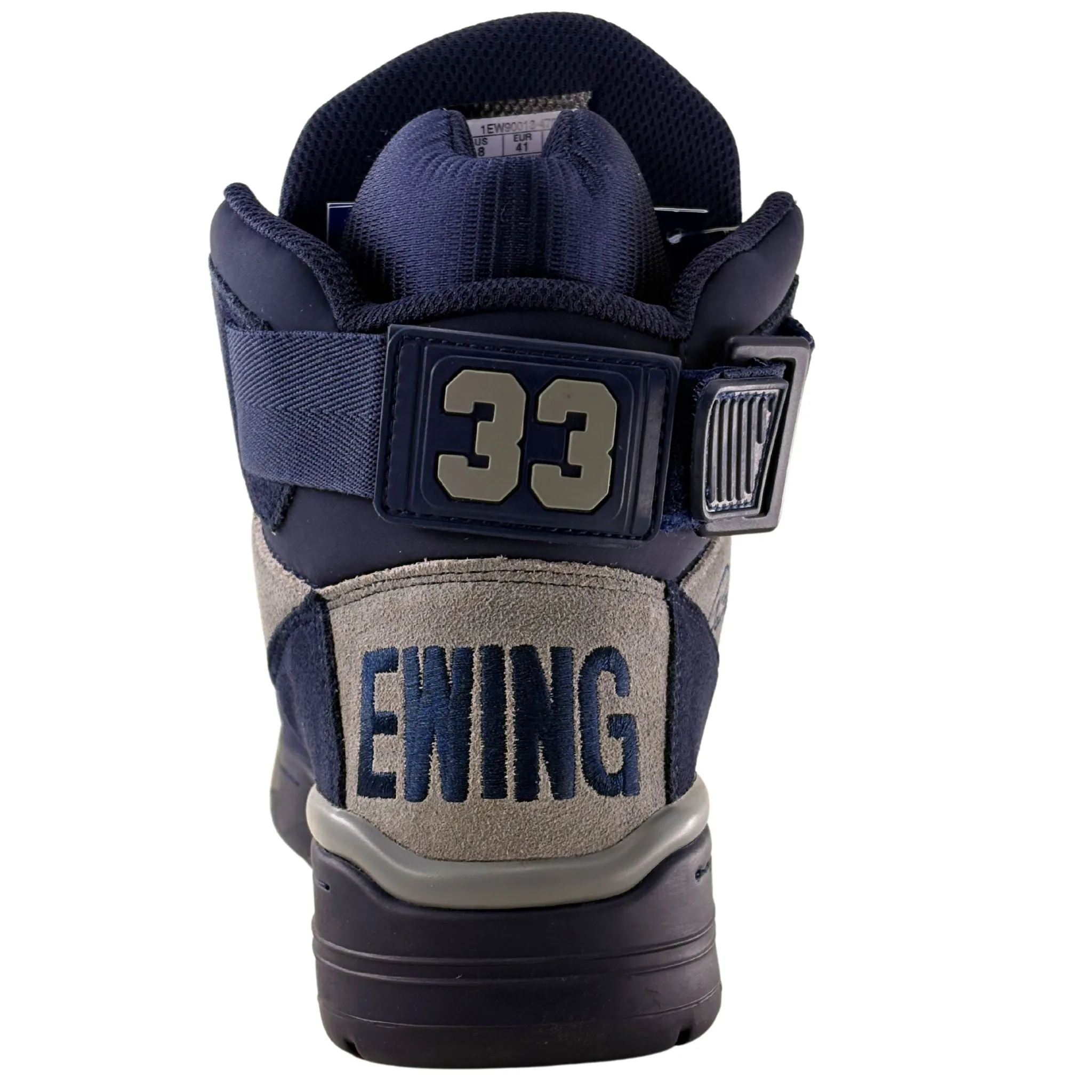 Patrick Ewing Athletics Men's 1EW90013-472 33 HI OG Navy Grey Basketball Shoes