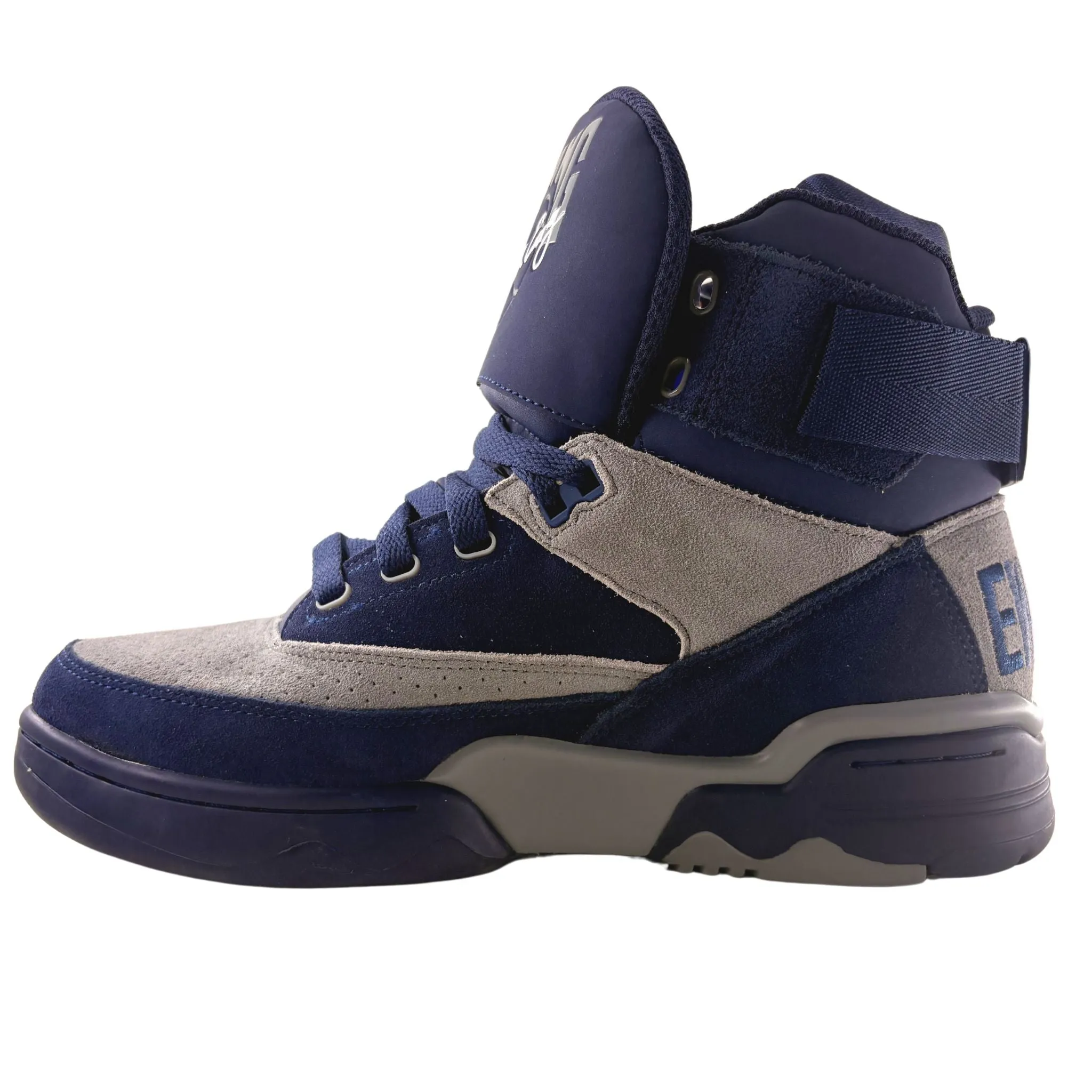 Patrick Ewing Athletics Men's 1EW90013-472 33 HI OG Navy Grey Basketball Shoes